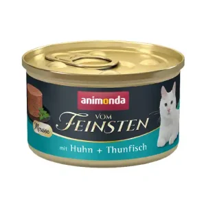 Zertifiziert Sparpaket 24 x 85 g Animonda Vom Feinsten Mousse mit Huhn + Thunfisch Katzen Nassfutter